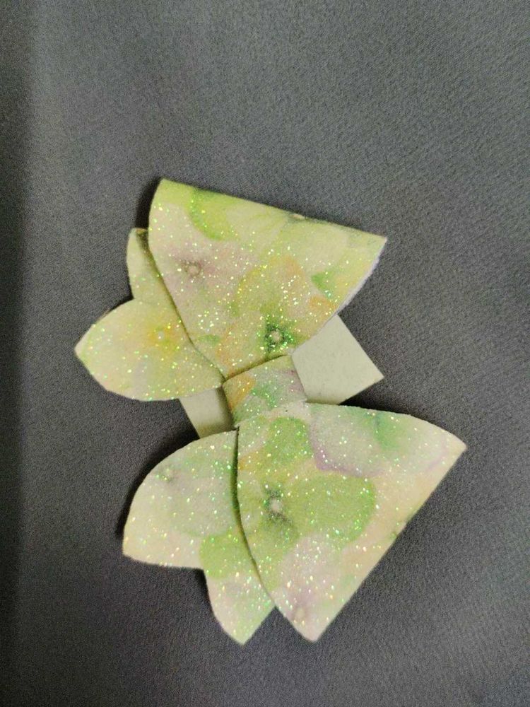 Floral Print Hairbow Clip