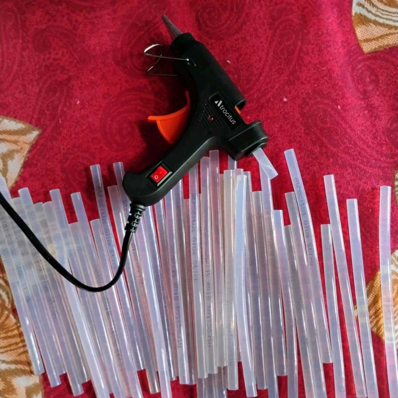 Glue Gun With 50 Pieces💗