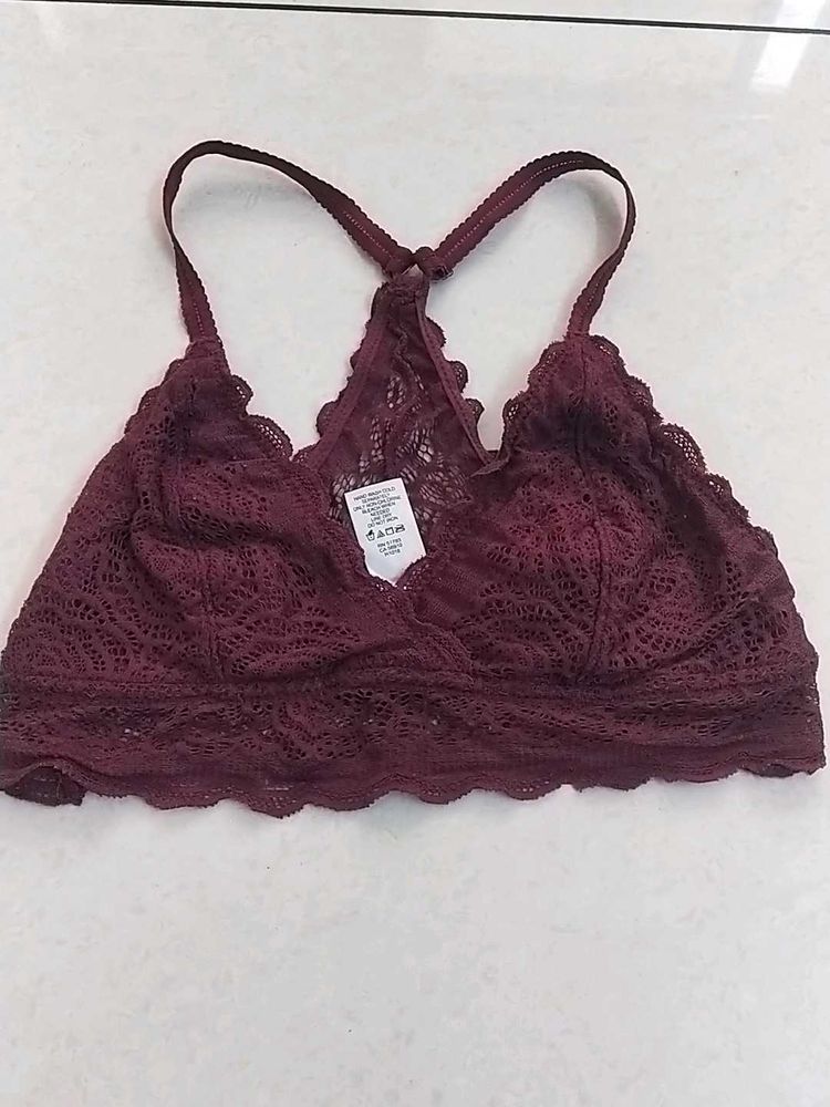 S Bra Maroon