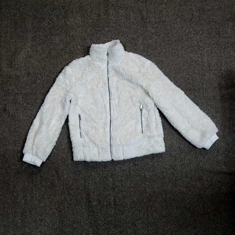 Fuzzy White Jacket