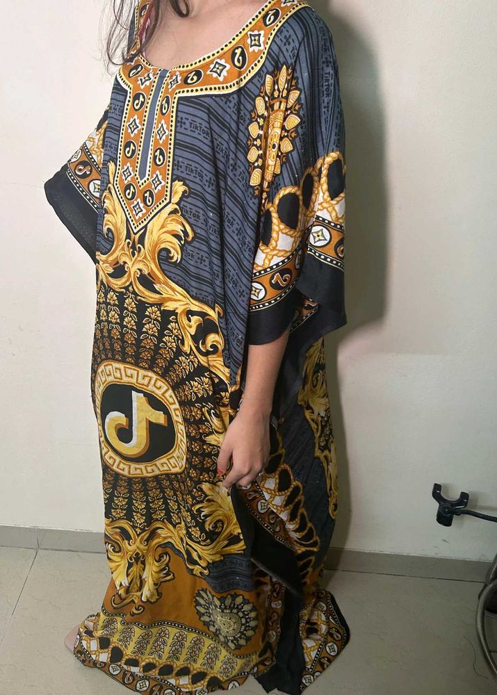 Printed Kaftan Dress