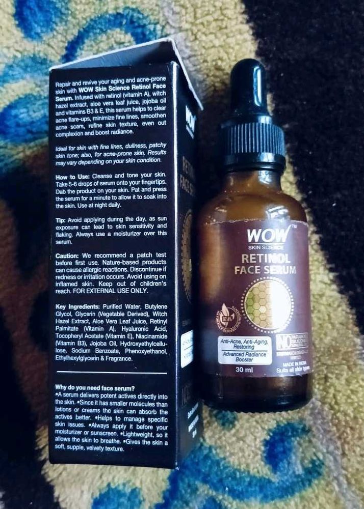 WOW Skin Science Retinol Face Serum