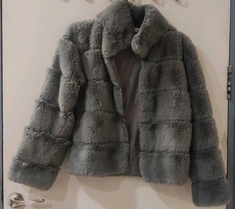 Faux Fur Grey Jacket