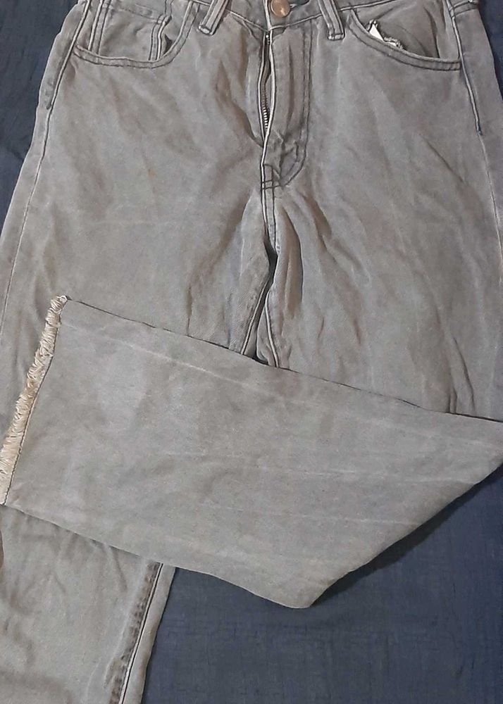 Gray Distressed Jeans