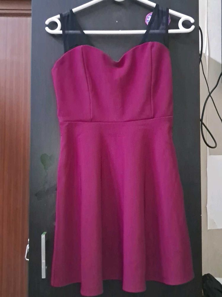 Forever 21 Maroon Skater Dress