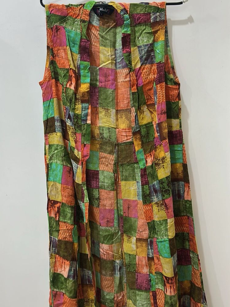 Multi Print Longline Cape