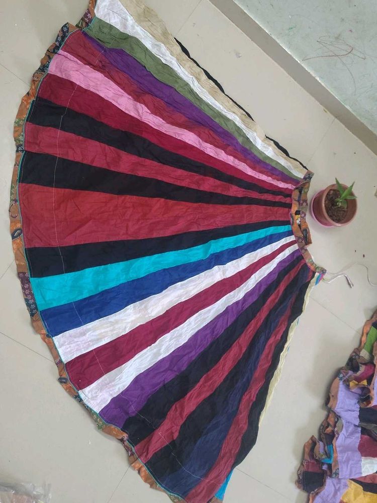 Colorful Striped Skirt