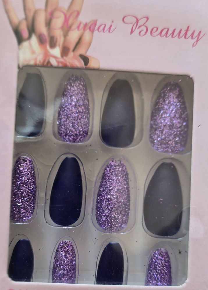Lusai Beauty Purple Press-On Nails