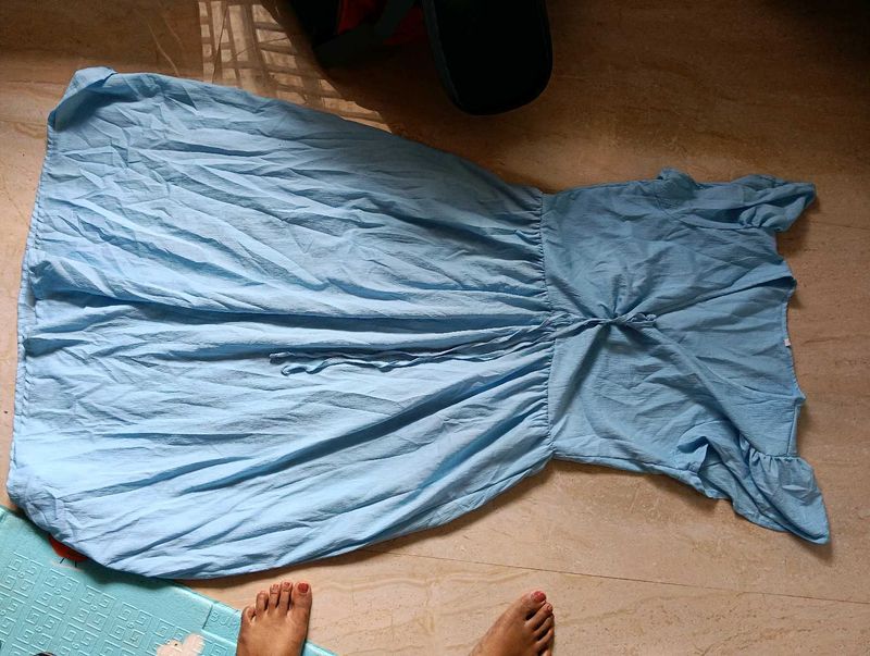 Beautiful Sky Blue Colour Dress
