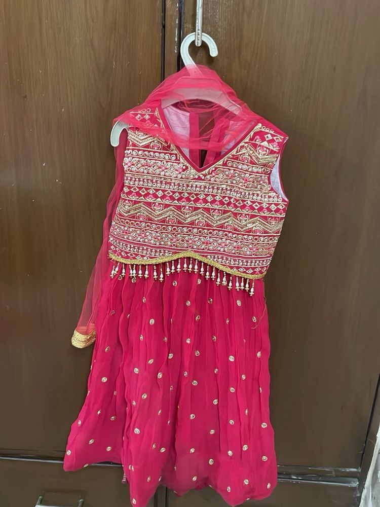 Embroidered Wedding Lehenga For 2 Yr Old
