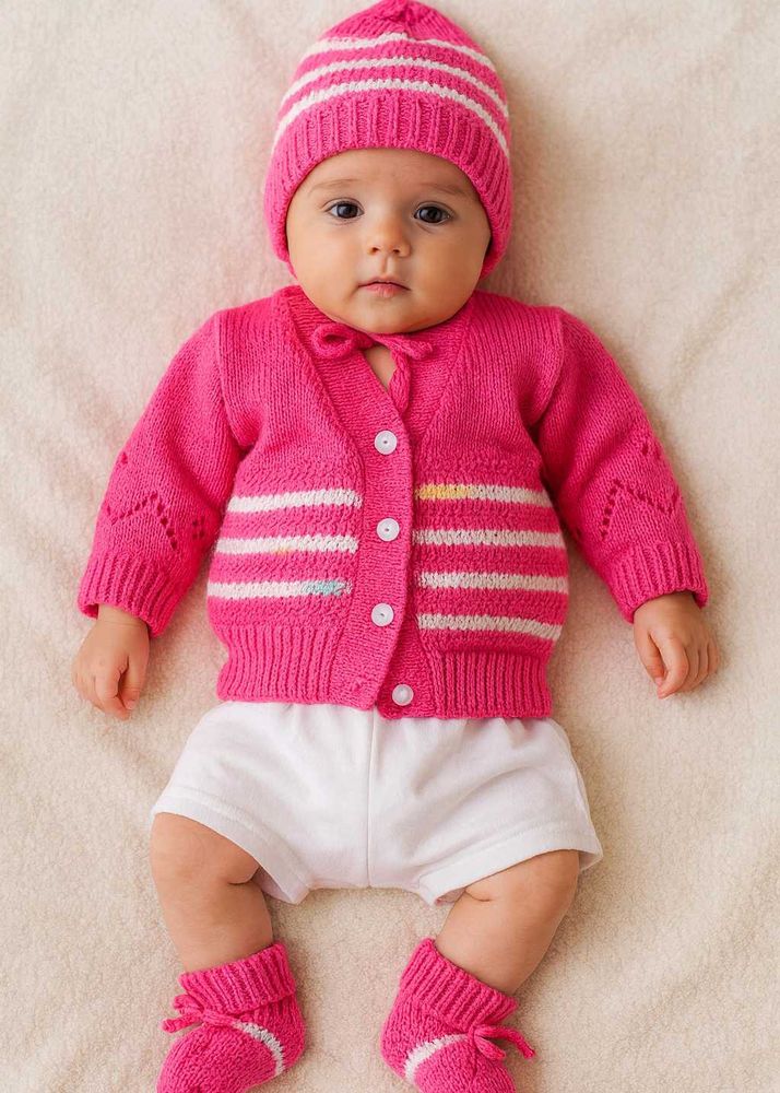 Unused, Brand new hand woven Baby Knit sweater