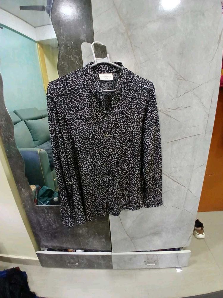 Printed Button-Down Shirt