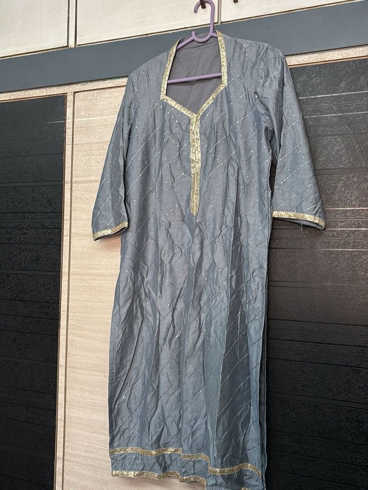 Elegant Grey Kurta