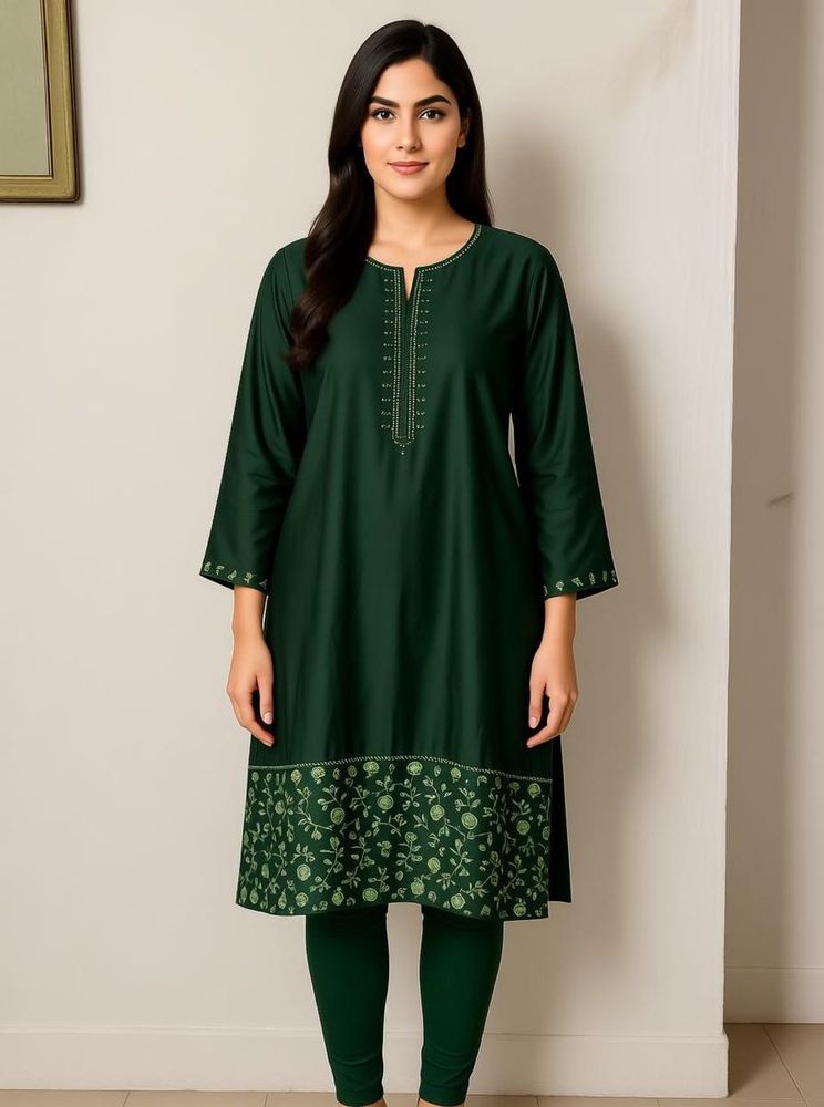 Black Friday Sale 🖤satin green new kurta
