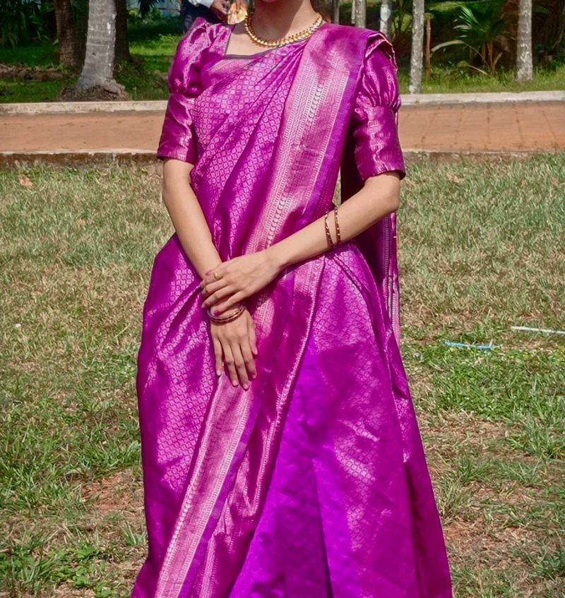 Purple Saree