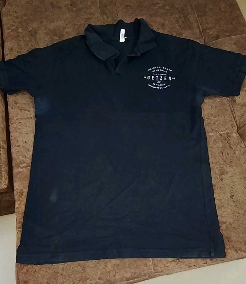 GETZEN Black Polo T-Shirt