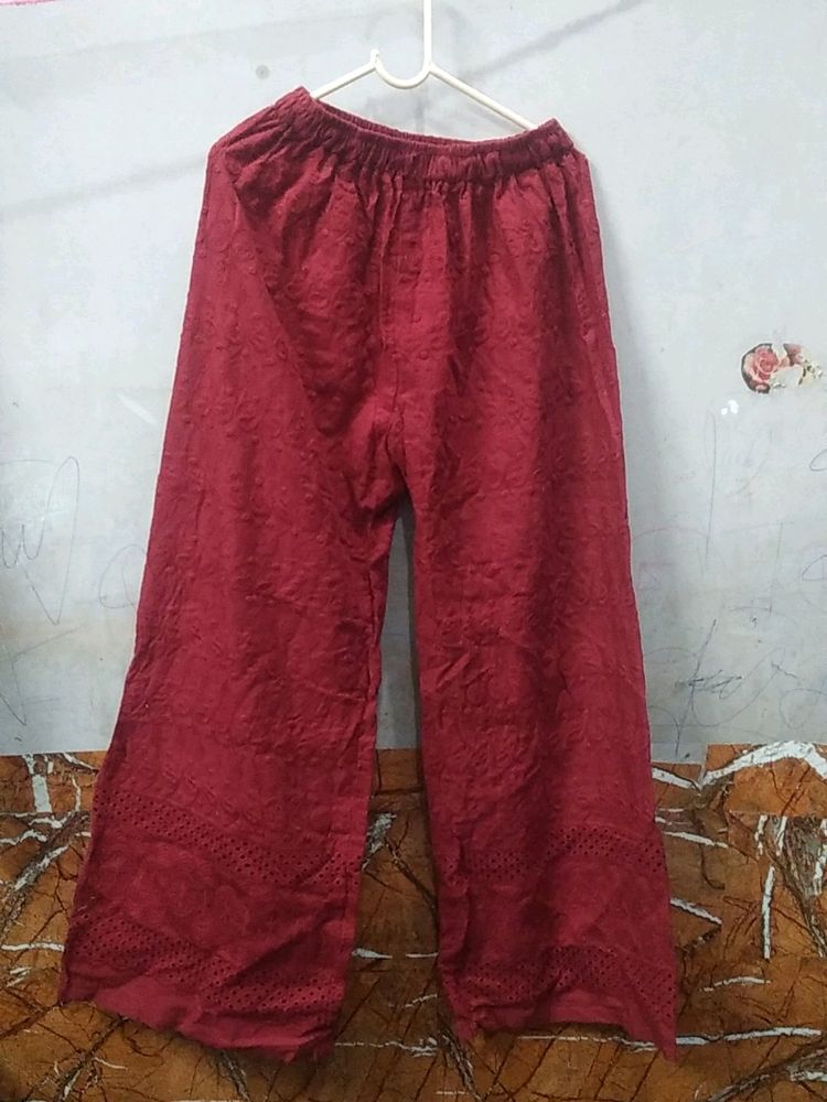 Chikankari Plazzo