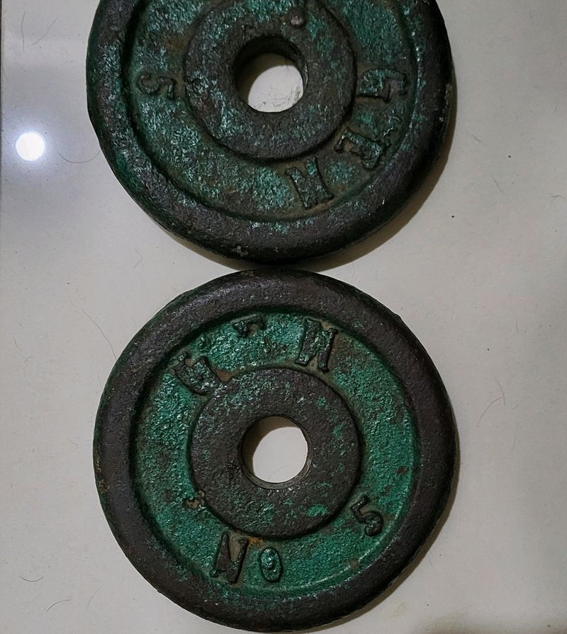 2.5kg Metal Plates For Weightlifting (Pair)