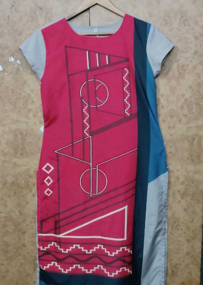 Abstract Print Dress