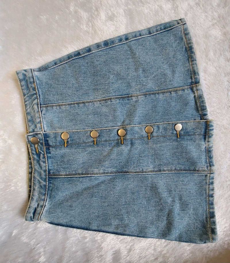 Denim Mini Skirt