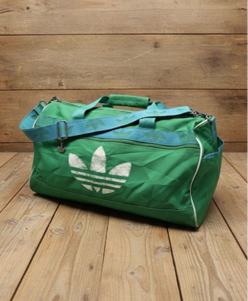 Adidas Originals Vintage Green Duffle /gym Bag