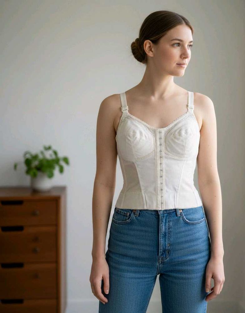 🎀 VintageLongline Bra/Shaper Corselette 🎀