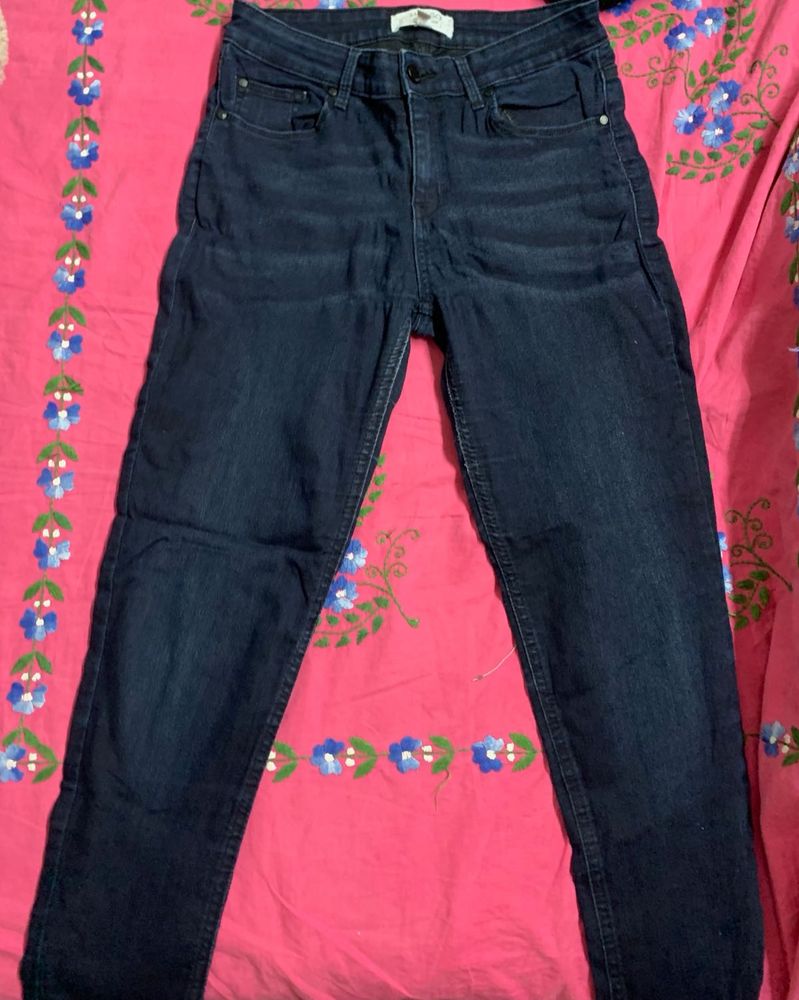 Dark Blue Denim Jeans