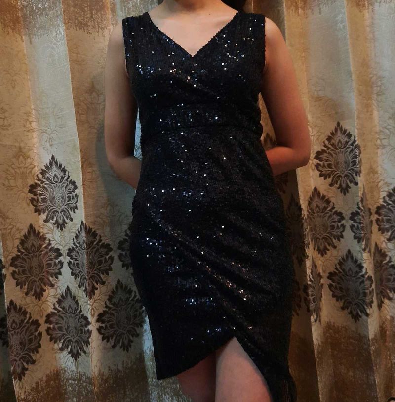 Sparkling Black Party Dress