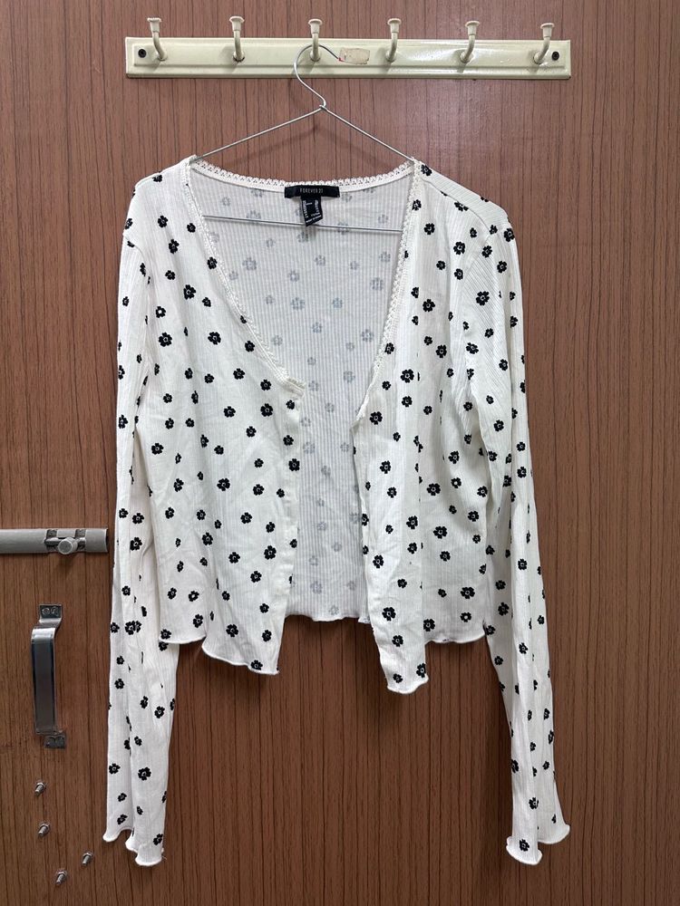 Floral Forever 21 Cardigan