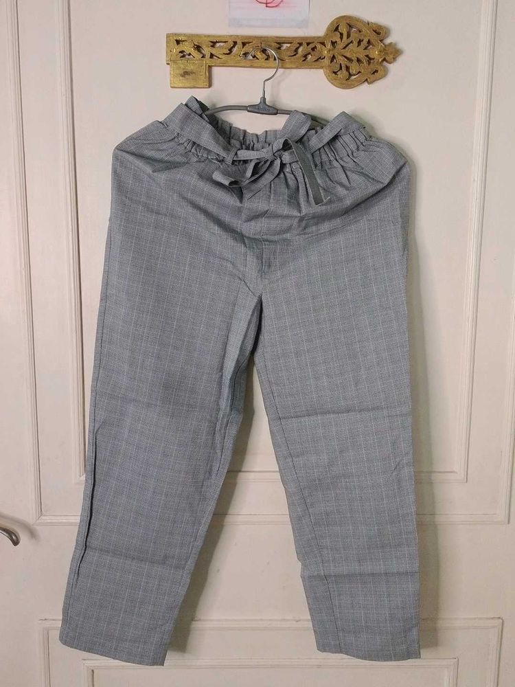 Gray Casual Pants