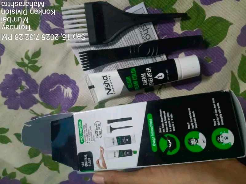 Nisha Beard Color Cream Developer