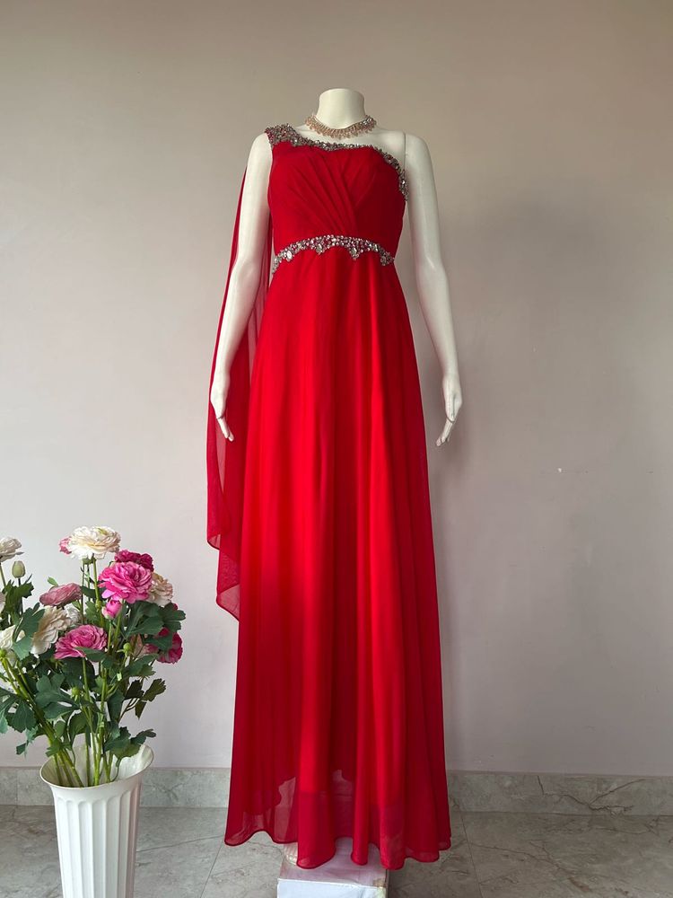 Elegant Red Gown