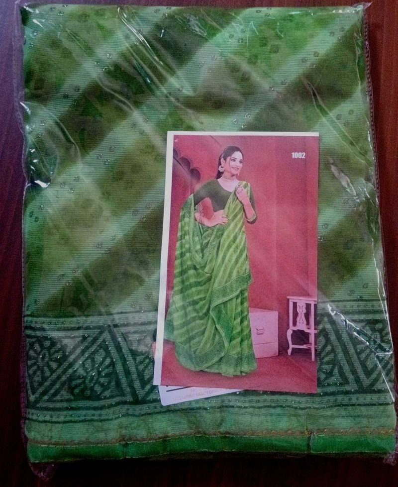 Green Colour Saree