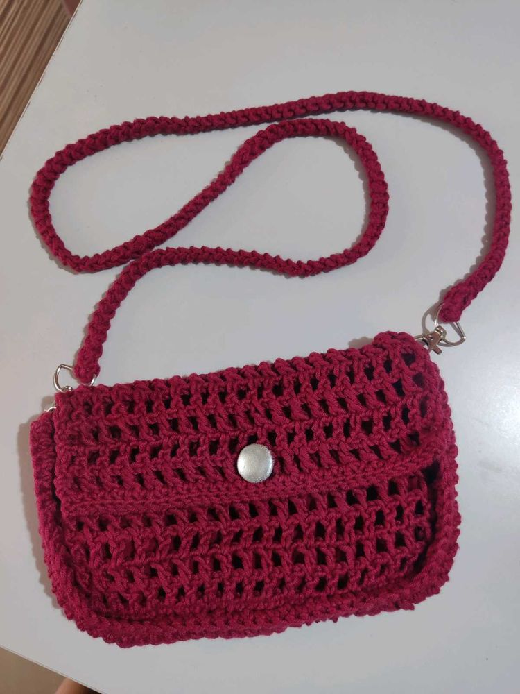 Crochet Crossbody Bag