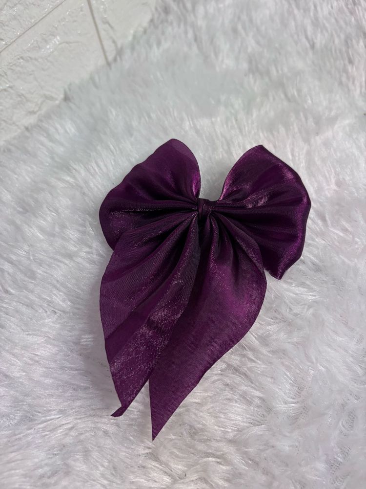 Purple Shimmer Hair Bow🎀