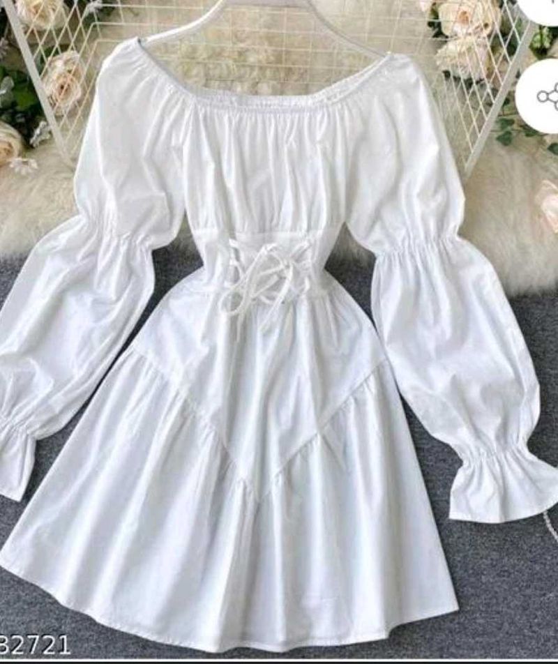 White Off-Shoulder Dress