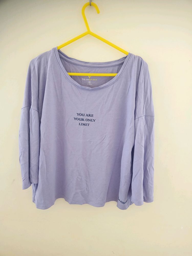 Purple Full Sleeves T Shirt