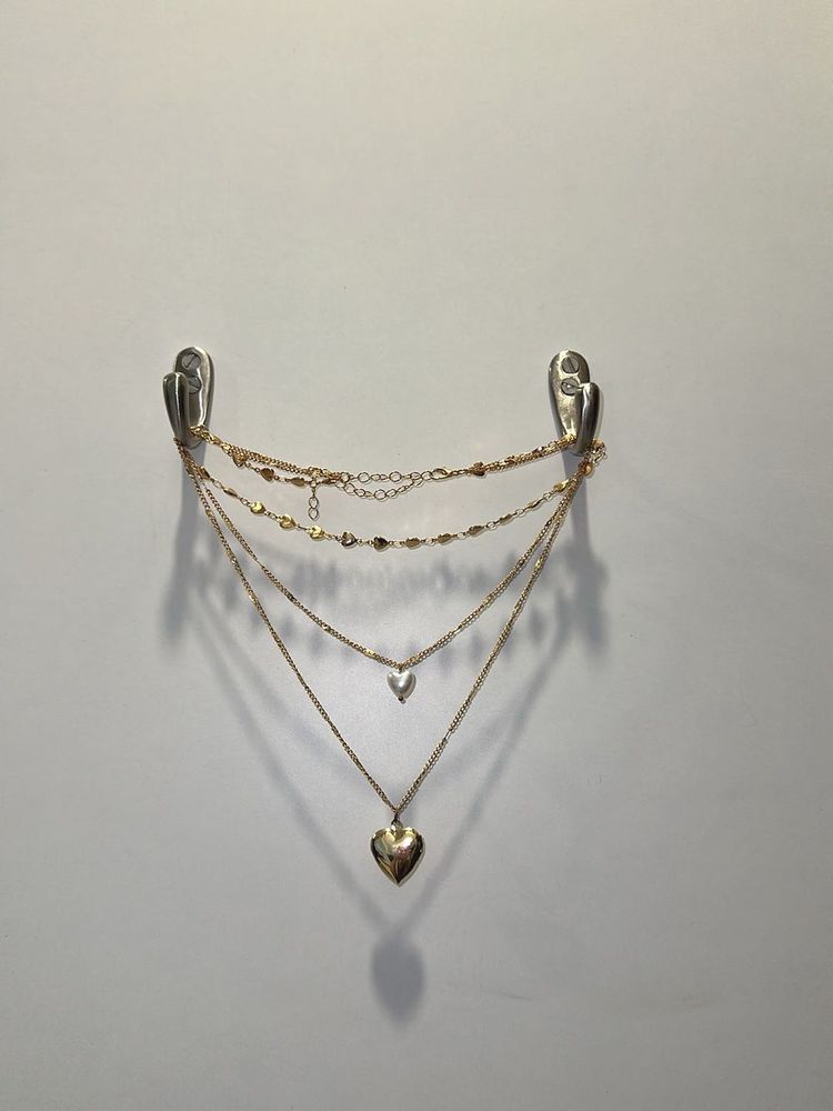 Layered Heart Necklace