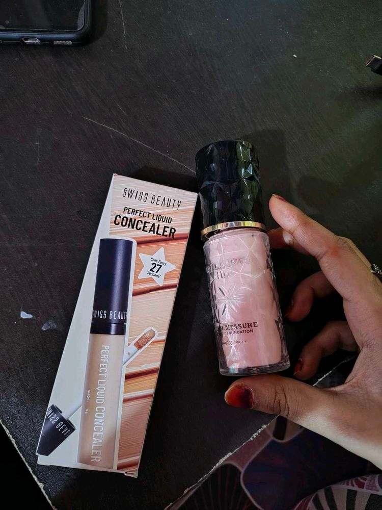Pakistani Foundation And Swiss Beauty Concealer