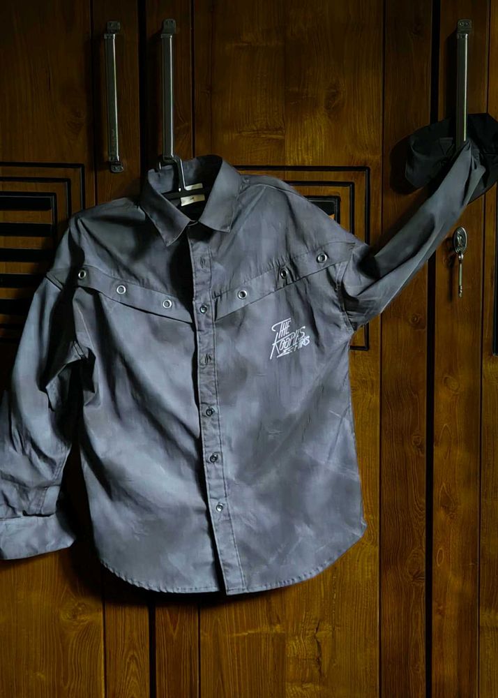 Stylish dark blue  Shirt