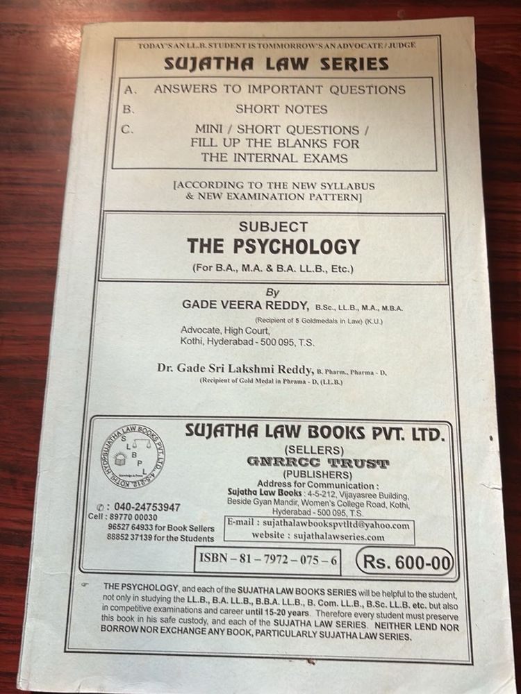 The Psychology - Law Book