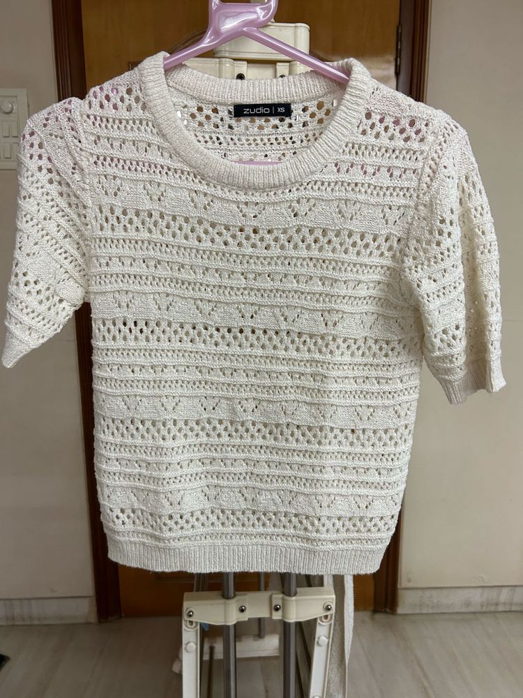 Zudio Crochet Knit Top