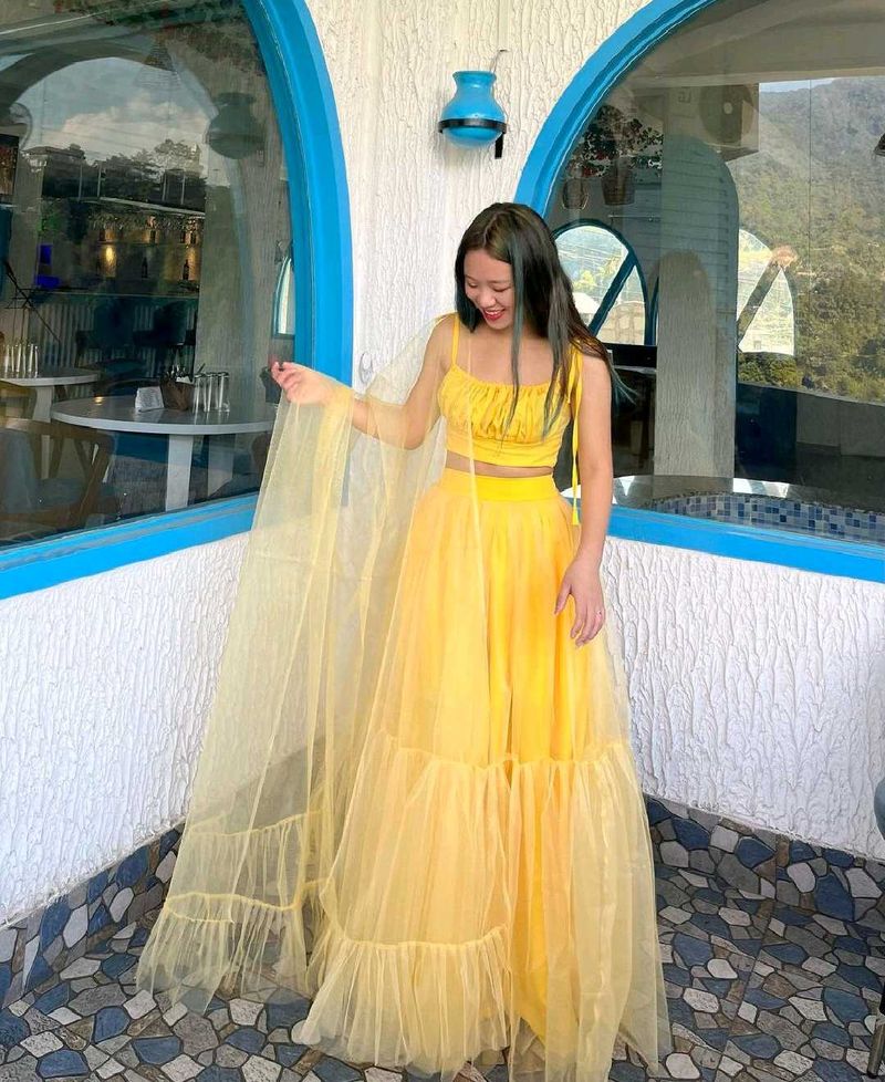 Net Strapy Lehenga Choli