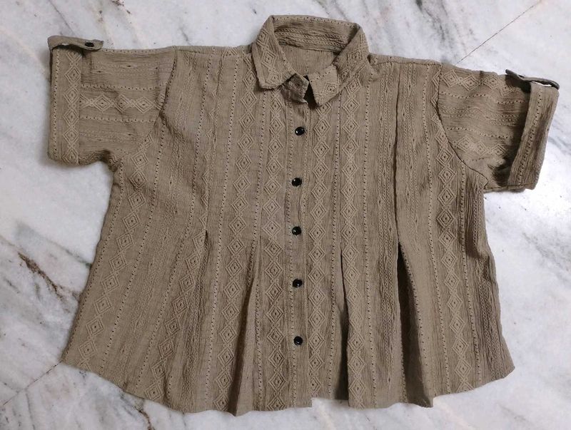 Boho Chic Button-Down Top