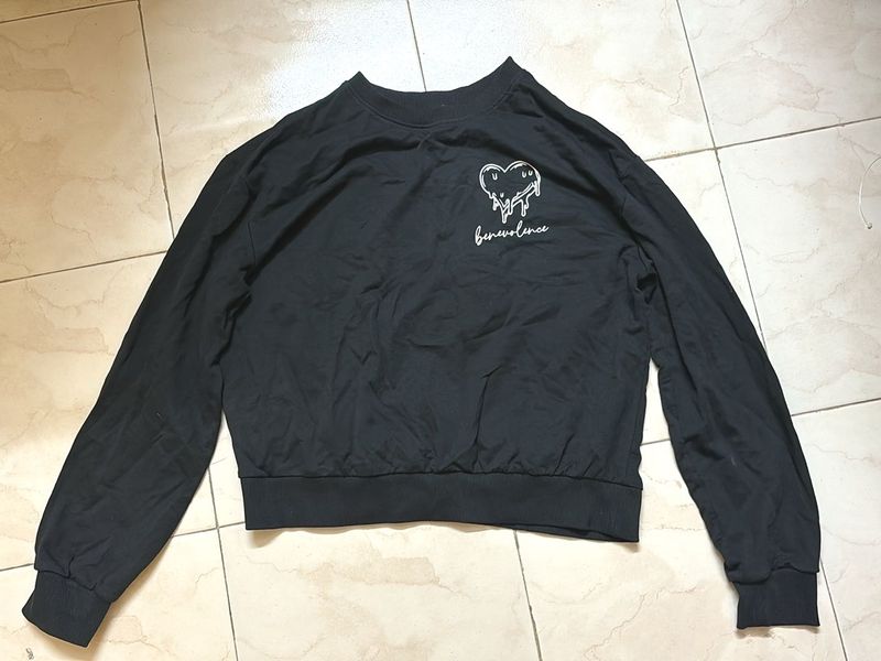 Black Long Sleeve Sweatshirt