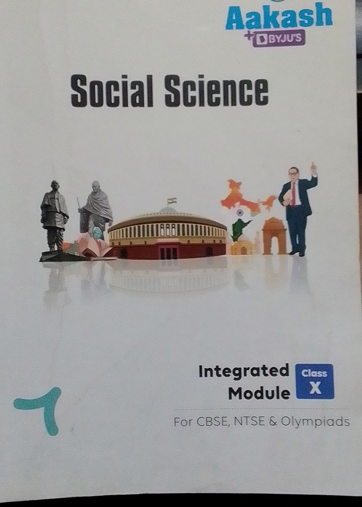 Aakash Byjus Sst Class 10th Book