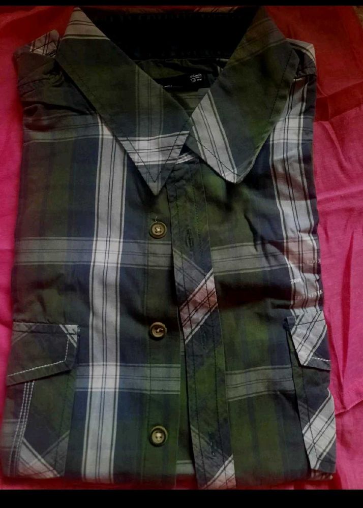 SeQel Slim Fit Checkered Shirt for men