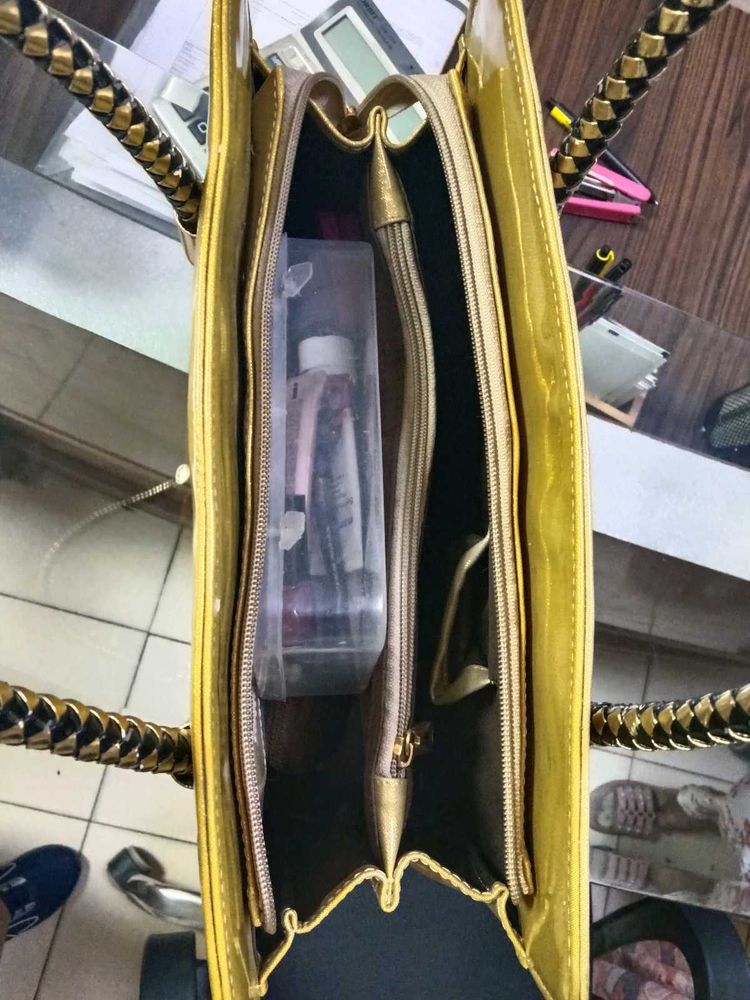 Elegant Yellow Handbag