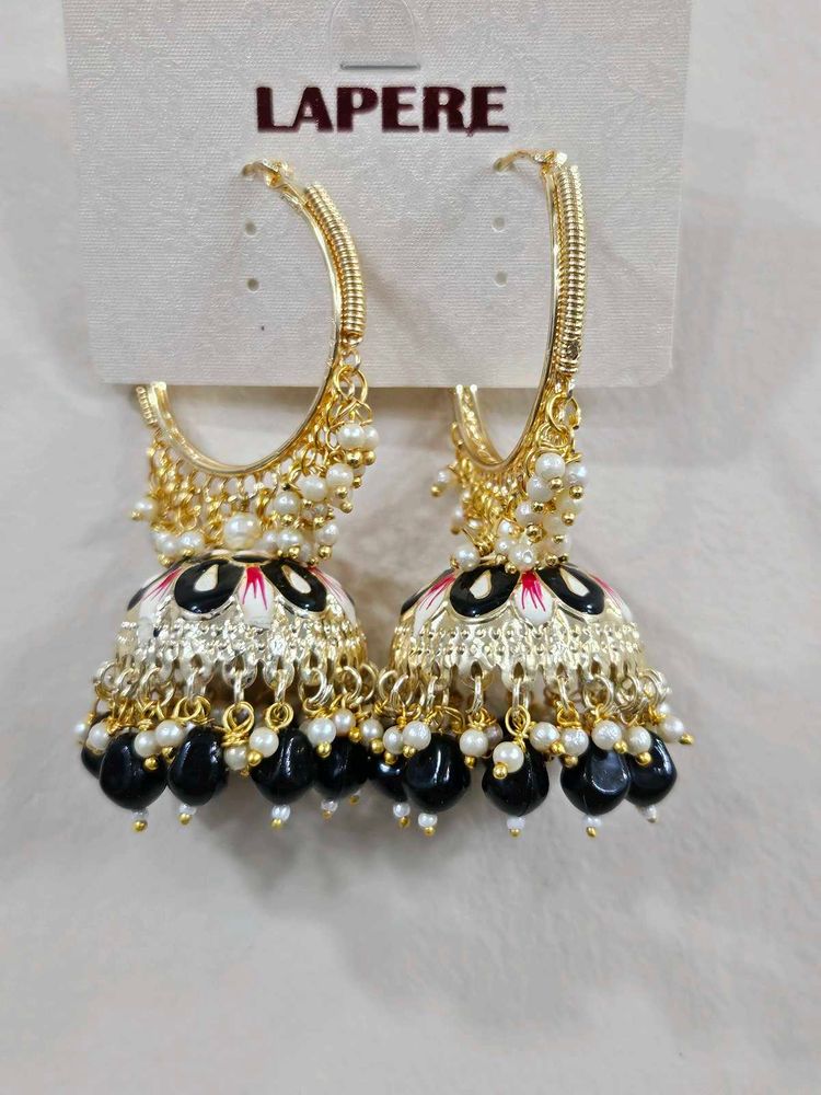 LAPERE Jhumka Hoop Earrings