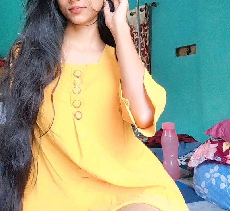 💛 Sunny Yellow Button Up Top